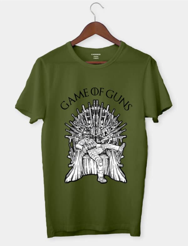 Футболка патріотична хакі "Game of guns"