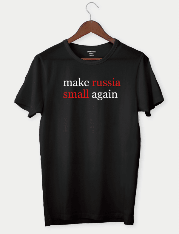 Футболка з принтом "Make russia small again"