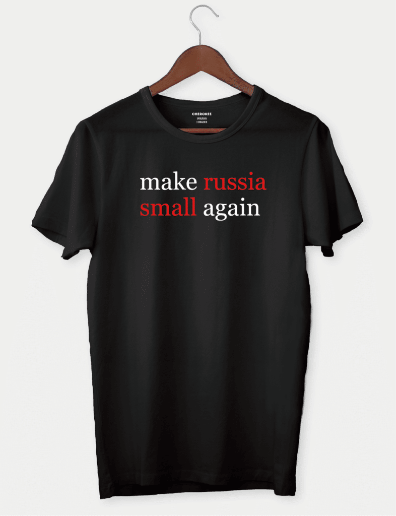 Футболка з принтом “Make russia small again”