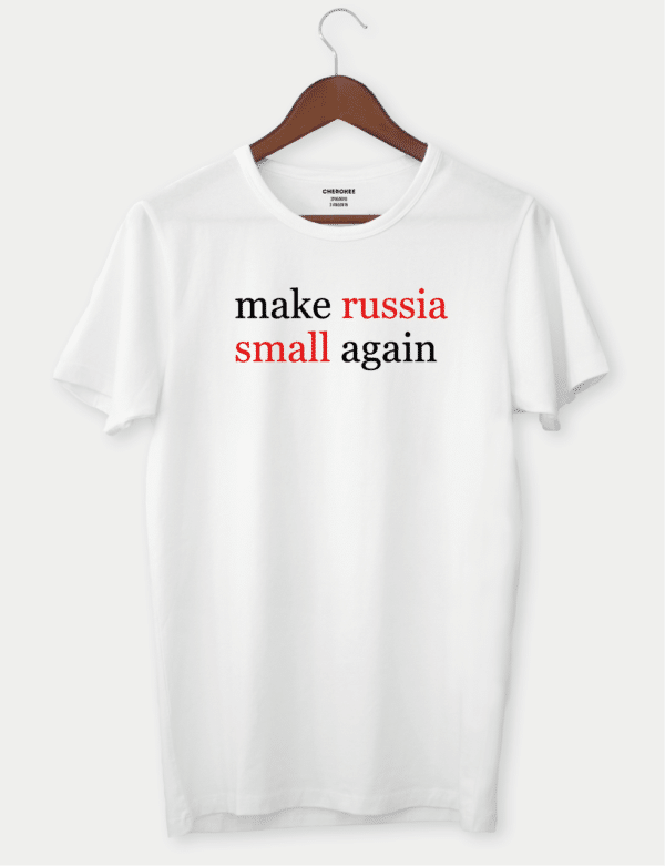 Футболка з принтом "Make russia small again"