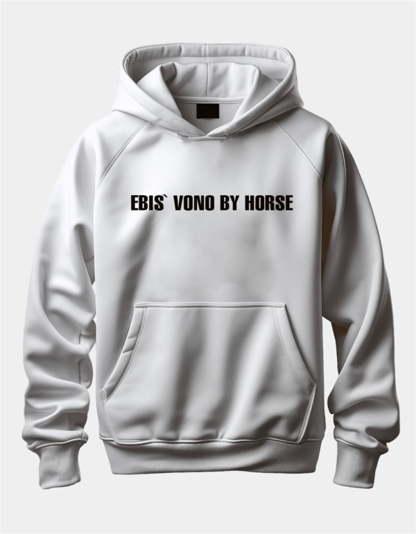 Крутий худі з написом "Ebis' vono by horse"