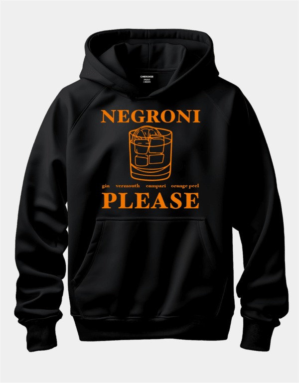 Крутий худі з принтом "Negroni Please"