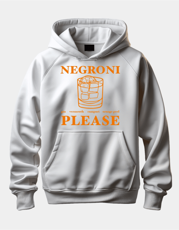 Крутий худі з принтом "Negroni Please"