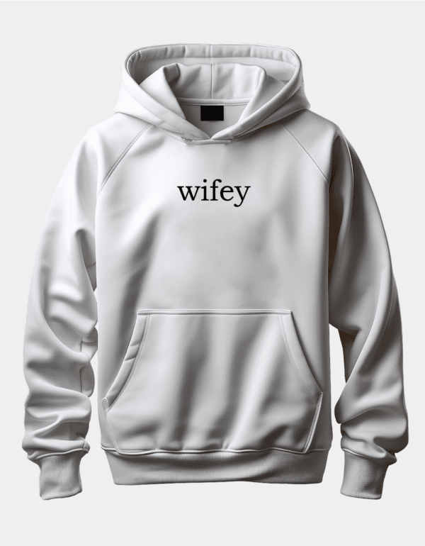 Крутий худі з принтом "Wifey"