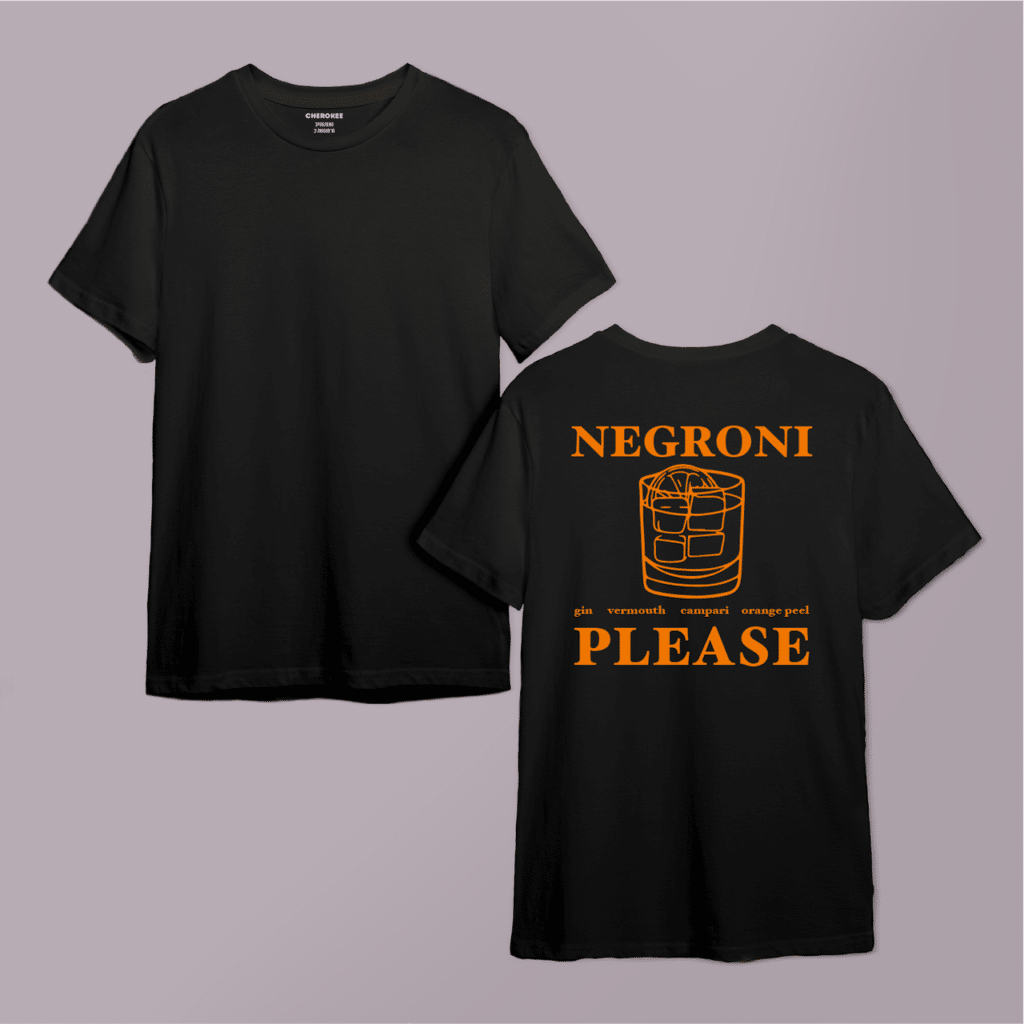 Футболка з принтом “Negroni Please”