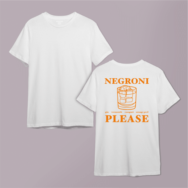 Футболка з принтом "Negroni Please"