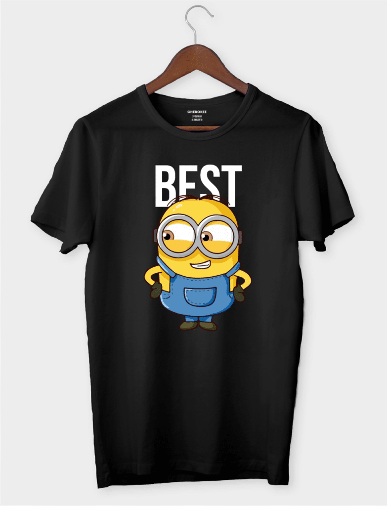 Футболка з мультяшним міньйоном і написом “BEST”