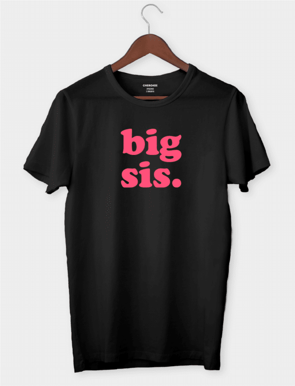 Футболка для старшої сестри з написом "Big sis."