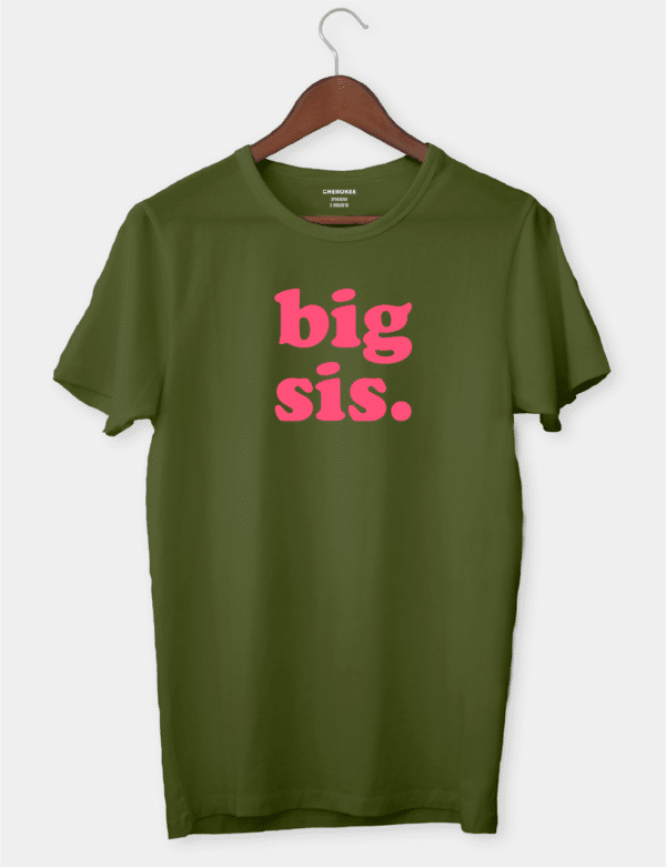 Футболка для старшої сестри з написом "Big sis."