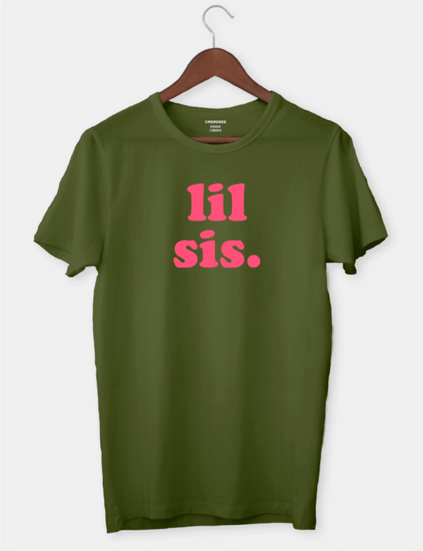 Футболка для молодшої сестрички з написом "Lil sis."