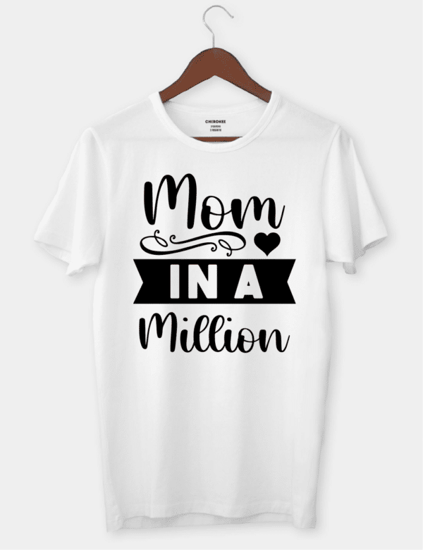 Футболка з милим принтом для мами "Mom IN A Million"