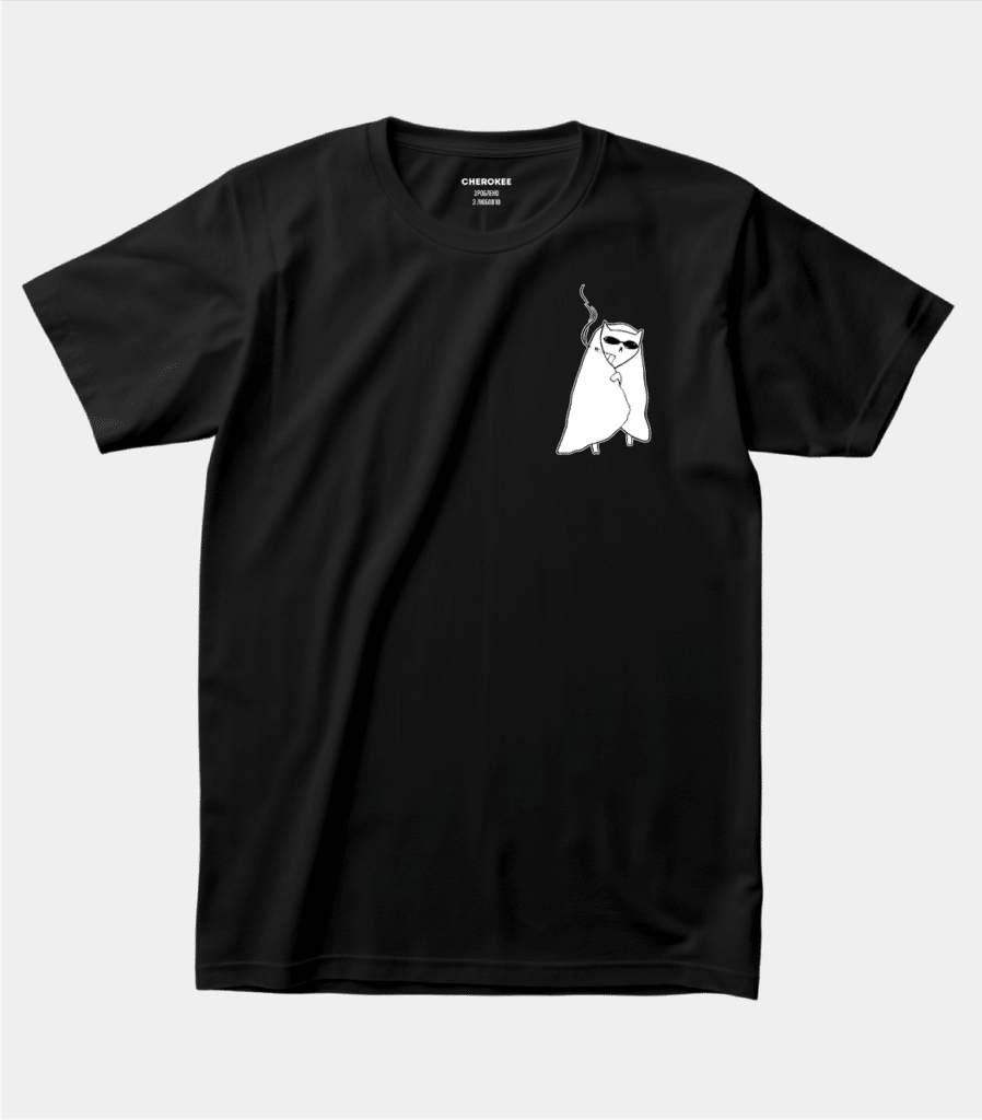 Футболка з принтом “Smoking cat”