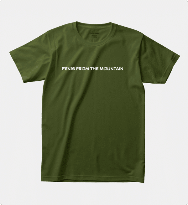 Футболка з принтом "Penis from the mountain"