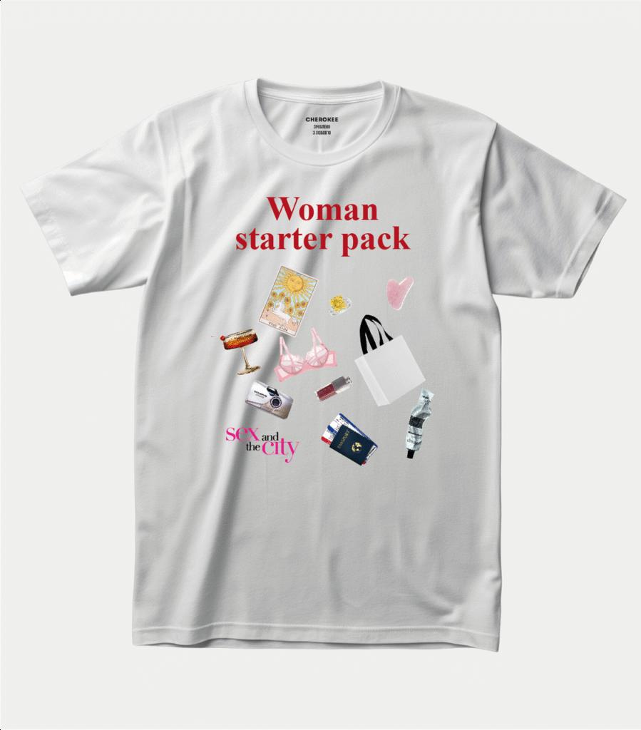 Футболка з принтом “Woman starter pack”