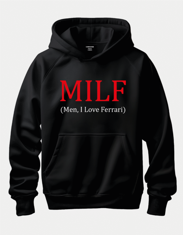 Худі з провокаційним написом "MILF (Men, I Love Ferrari)"