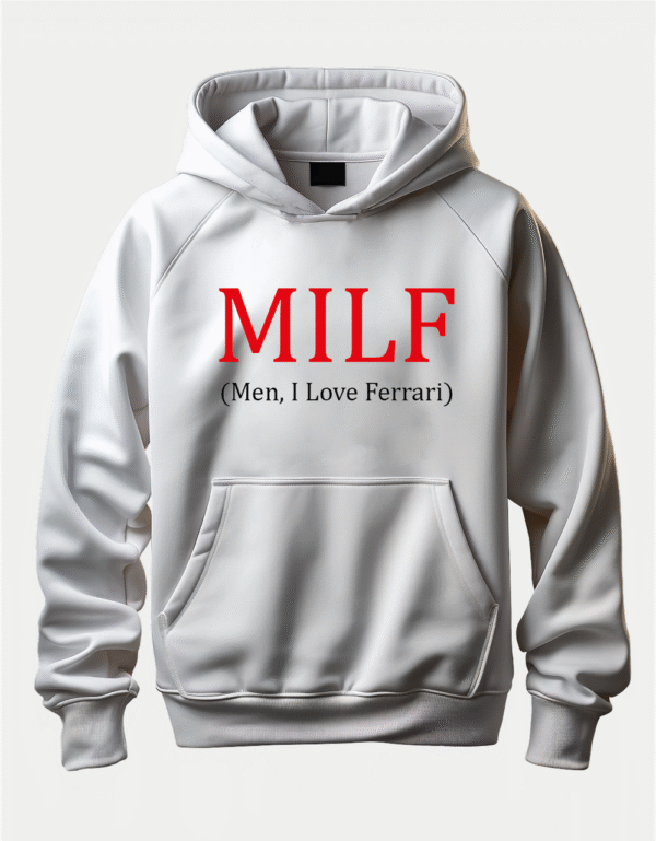Худі з провокаційним написом "MILF (Men, I Love Ferrari)"