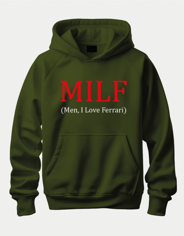 Худі з провокаційним написом "MILF (Men, I Love Ferrari)"
