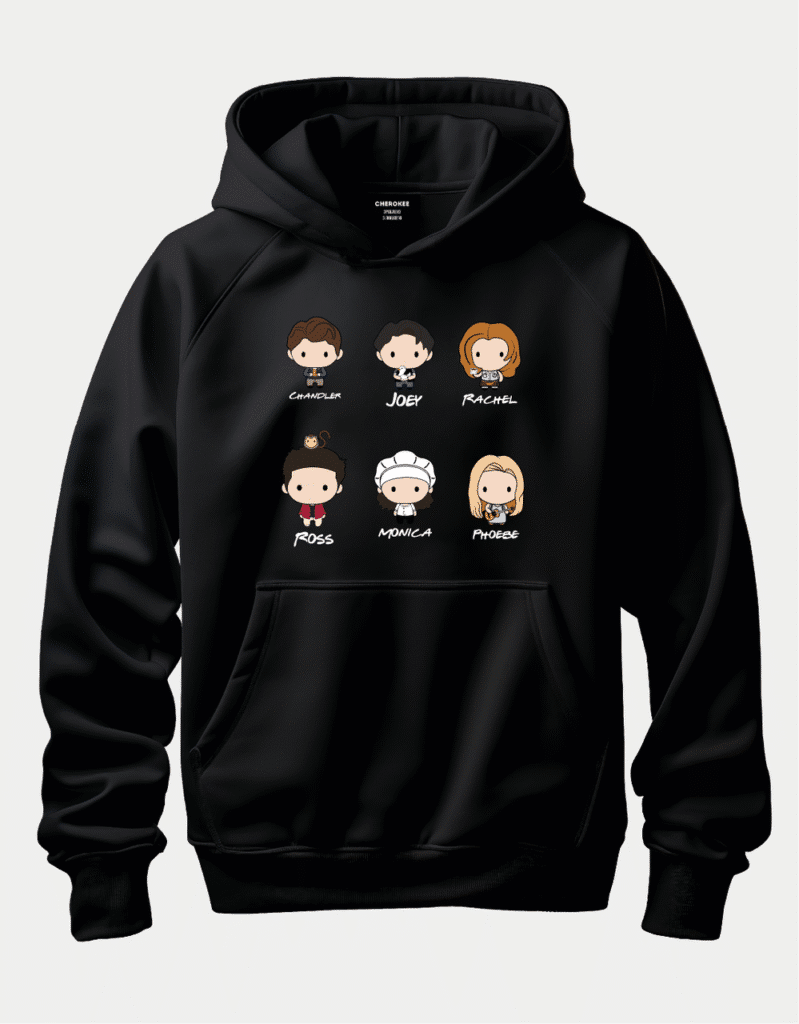 Худі з героями серіалу “Друзі” — “Chandler, Joey, Rachel, Ross, Monica, Phoebe”