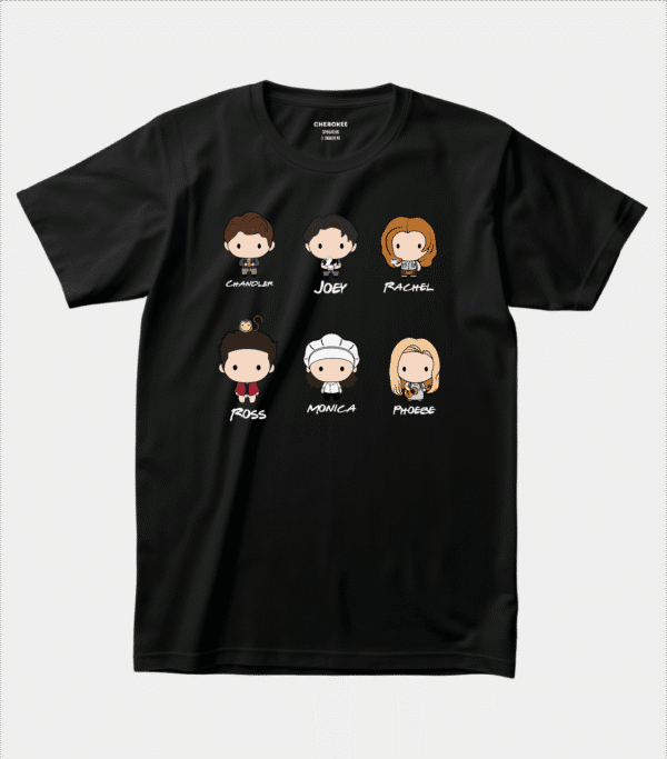 Футболка з героями серіалу “Друзі” — “Chandler, Joey, Rachel, Ross, Monica, Phoebe”