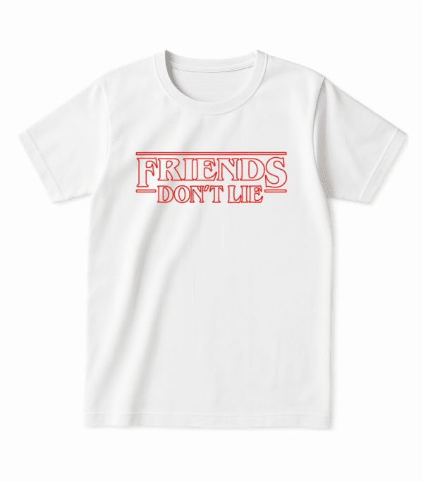 Футболка з принтом серіалу — “Friends don't Lie”