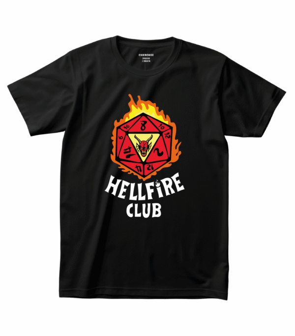 Футболка з принтом для сміливих — “HELLFIRE CLUB”