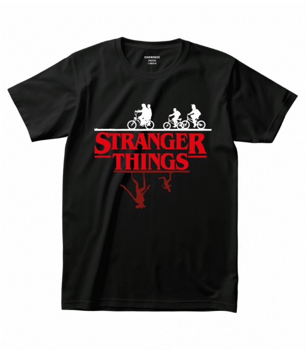 Футболка з тематичним принтом серіалу — “STRANGER THINGS”