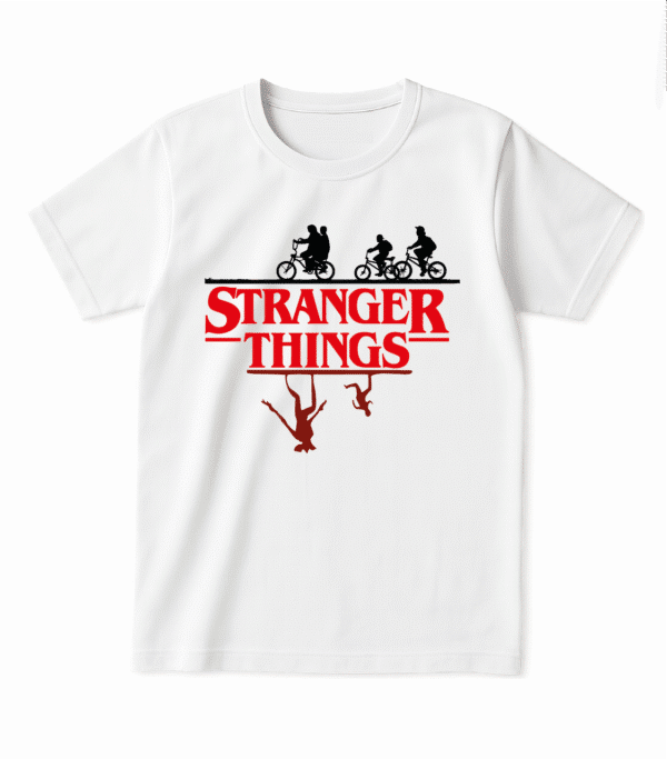 Футболка з тематичним принтом серіалу — “STRANGER THINGS”