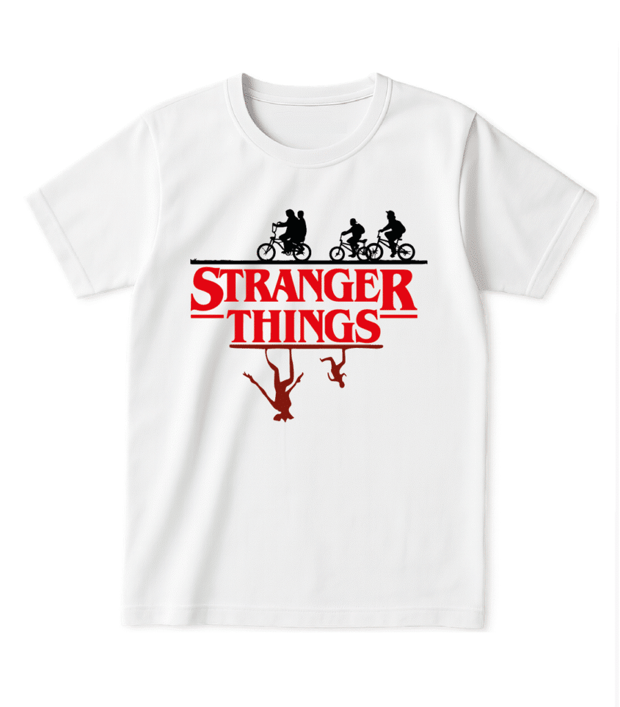 Футболка з тематичним принтом серіалу — “STRANGER THINGS”