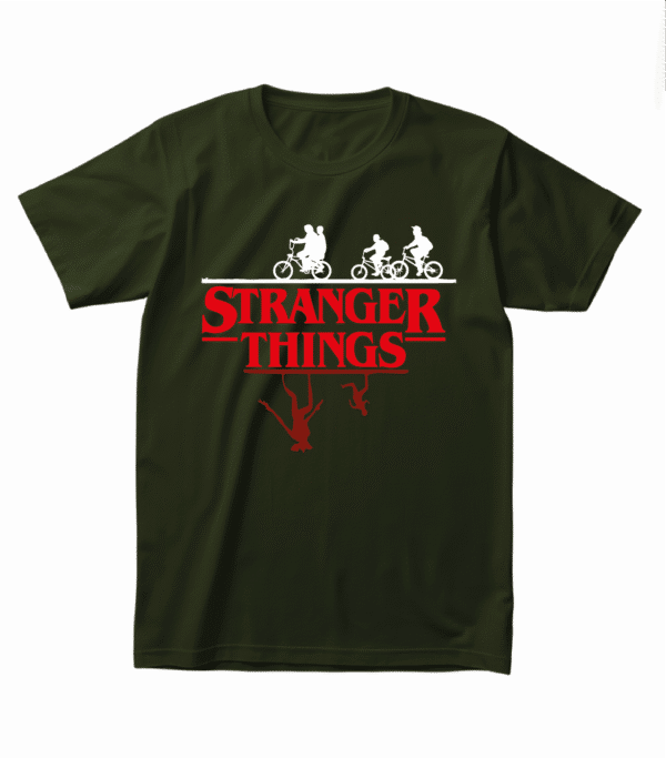 Футболка з тематичним принтом серіалу — “STRANGER THINGS”