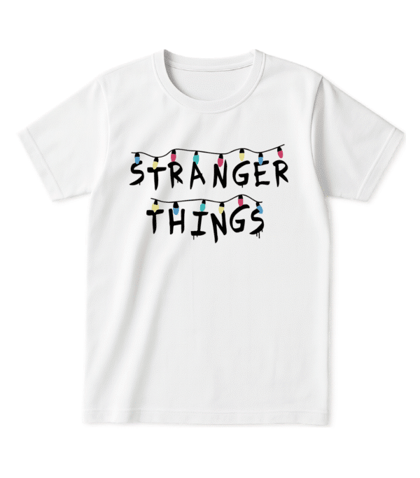 Футболка з атмосферним принтом — “STRANGER THINGS”