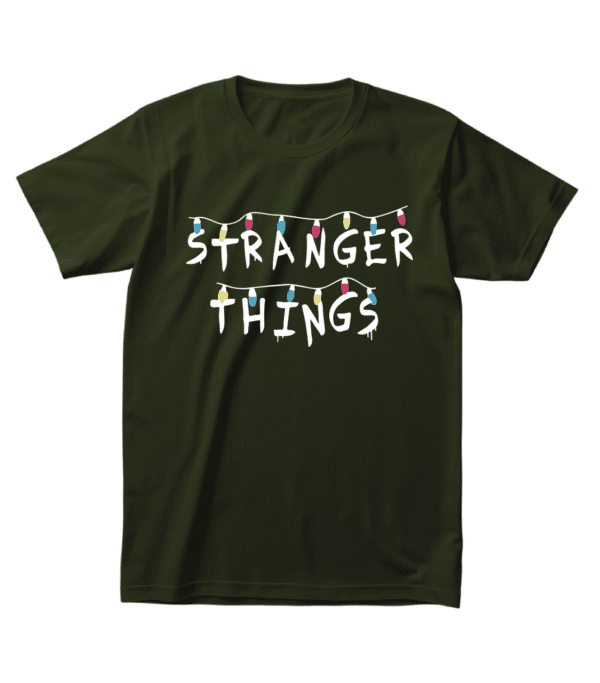 Футболка з атмосферним принтом — “STRANGER THINGS”