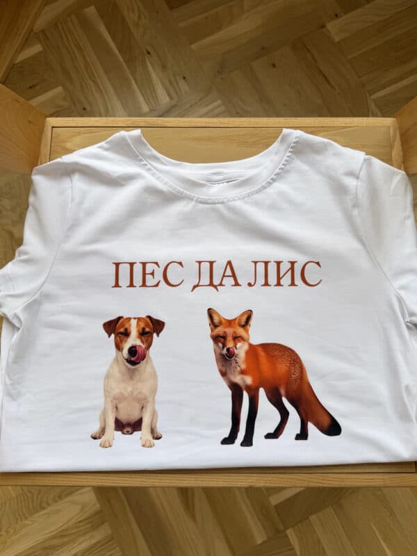 Футболка чоловіча з мемом "Пес Да Лис"
